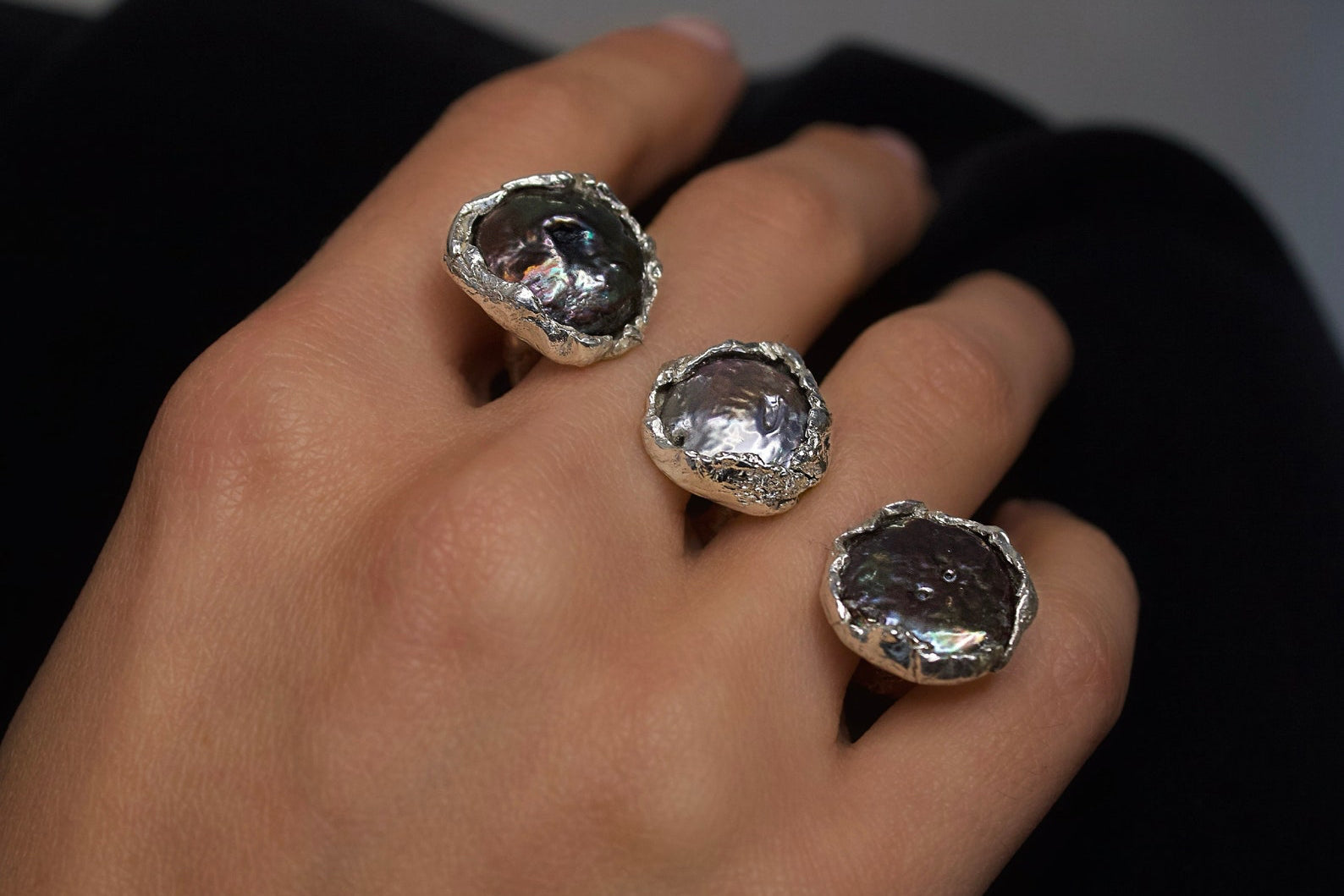 Three Pearl Ring LevenExclusive