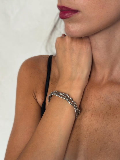 ვერცხლის სამაჯური მარგალიტით